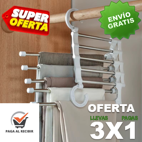 LLEVA 3 PAGAS 1 | PERCHERO COLGADOR | TU CLOSET DEJA DE SER UN CAOS