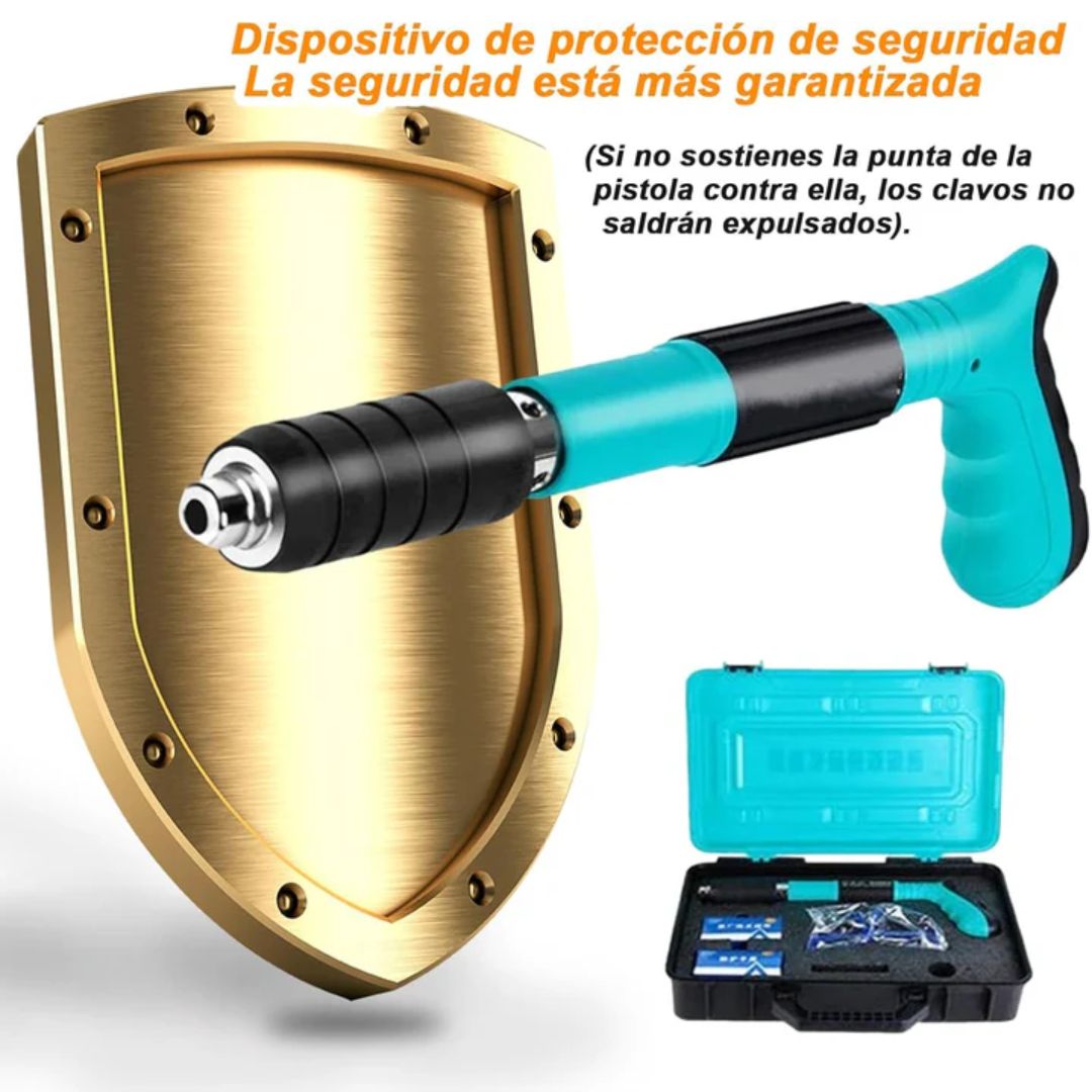 PISTOLA DE CLAVOS + 200 CLAVOS