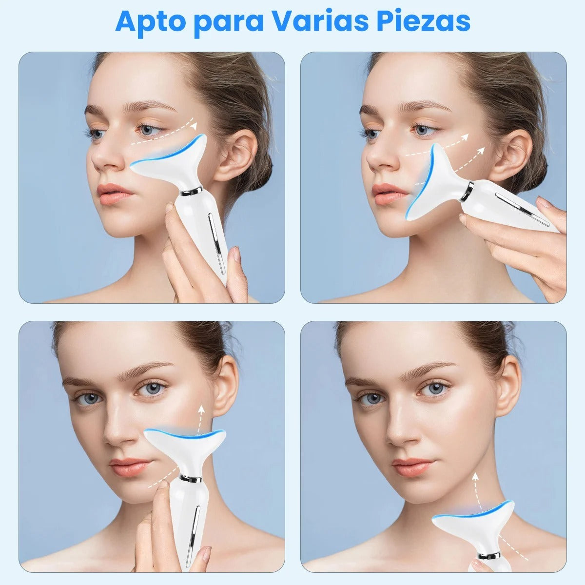LumiSkin Pro – Masajeador Rejuvenecedor Facial y de Cuello