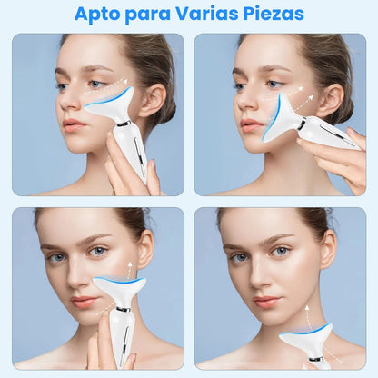 LumiSkin Pro – Masajeador Rejuvenecedor Facial y de Cuello