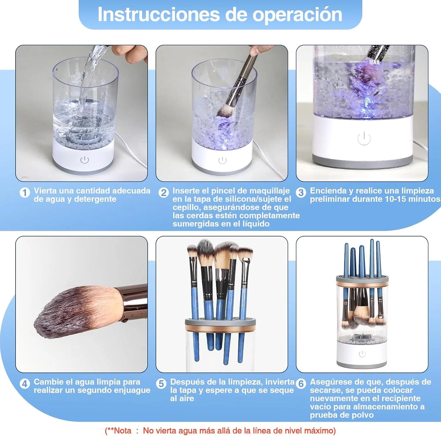 Limpiador De Brochas De Maquillaje