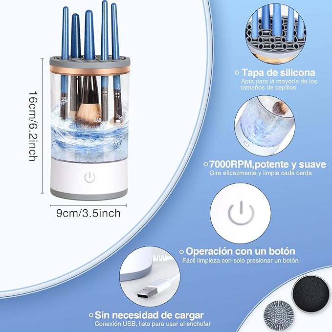 Limpiador De Brochas De Maquillaje