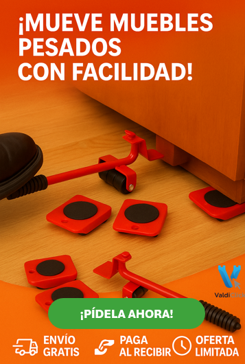 Levanta Muebles con Ruedas 360° – ¡Reorganiza tu casa sin esfuerzo, sin dolor y sin dañar el piso!