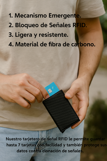 BILLETERA INTELIGENTE RFID DE METAL