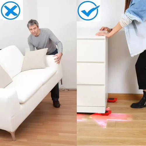 Levanta Muebles con Ruedas 360° – ¡Reorganiza tu casa sin esfuerzo, sin dolor y sin dañar el piso!