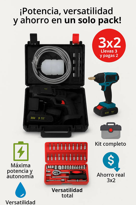 TALADRO, HIDROLAVADORA  Y HERRAMIENTA 42