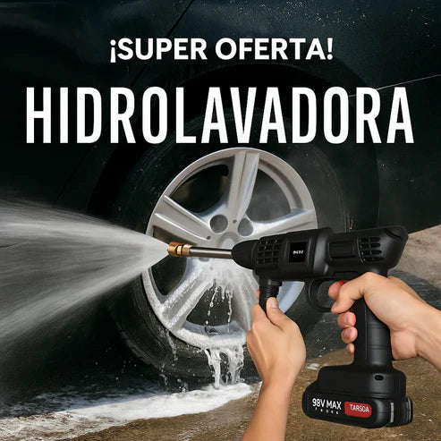 🔋Hidrolavadora Portátil 98V con 2 Baterías