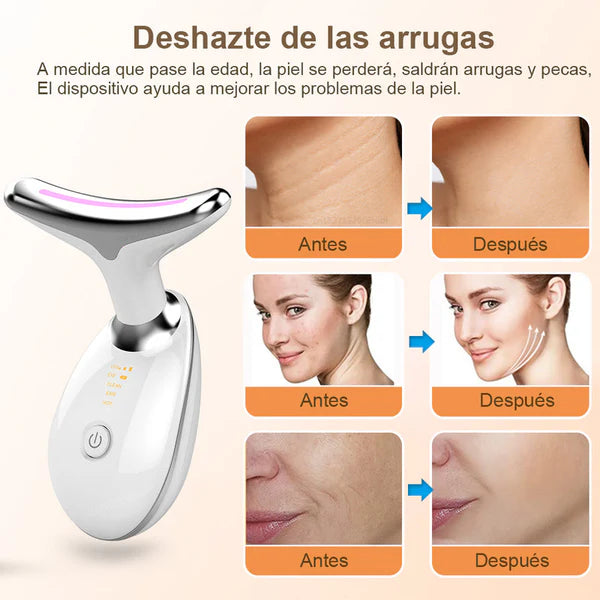LumiSkin Pro – Masajeador Rejuvenecedor Facial y de Cuello