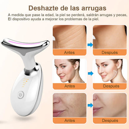LumiSkin Pro – Masajeador Rejuvenecedor Facial y de Cuello